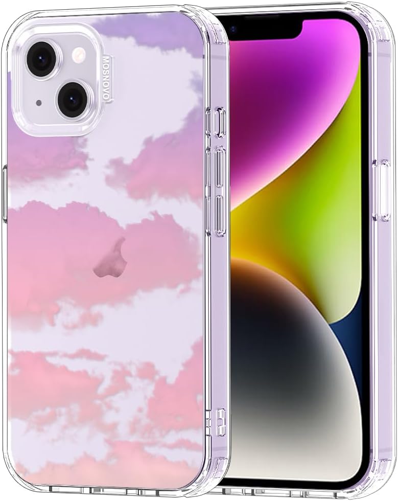 Case for iPhone 13 Pro Max, [Buffertech 6.6ft Military-Grade Drop Protection] [Anti Peel Off Tech] Clear TPU Bumper Phone Case Cover Design - Lemon - Colors A
