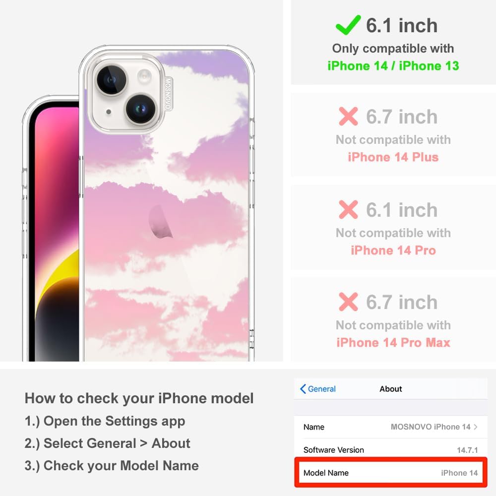 Case for iPhone 13 Pro Max, [Buffertech 6.6ft Military-Grade Drop Protection] [Anti Peel Off Tech] Clear TPU Bumper Phone Case Cover Design - Lemon - Colors A