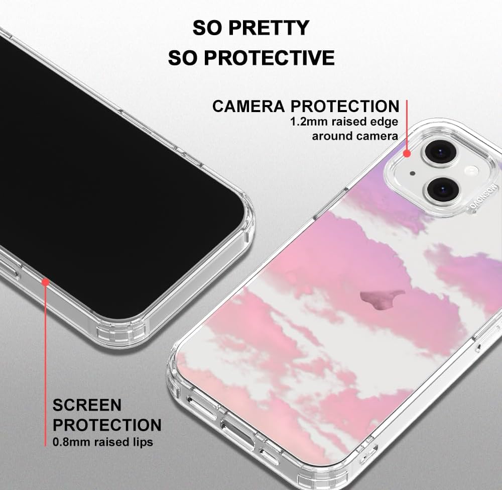 Case for iPhone 13 Pro Max, [Buffertech 6.6ft Military-Grade Drop Protection] [Anti Peel Off Tech] Clear TPU Bumper Phone Case Cover Design - Lemon - Colors A