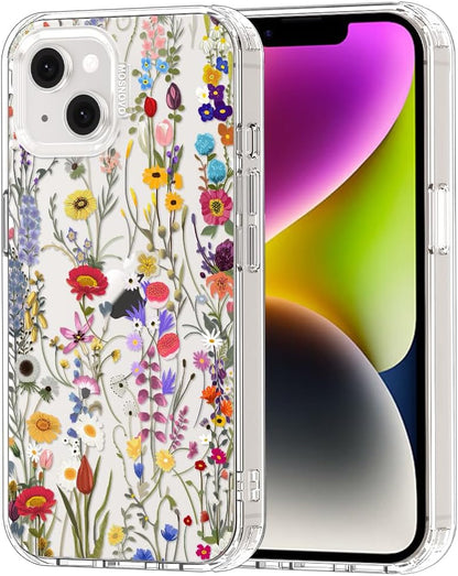 Case for iPhone 13 Pro Max, [Buffertech 6.6ft Military-Grade Drop Protection] [Anti Peel Off Tech] Clear TPU Bumper Phone Case Cover Design - Lemon - Colors A