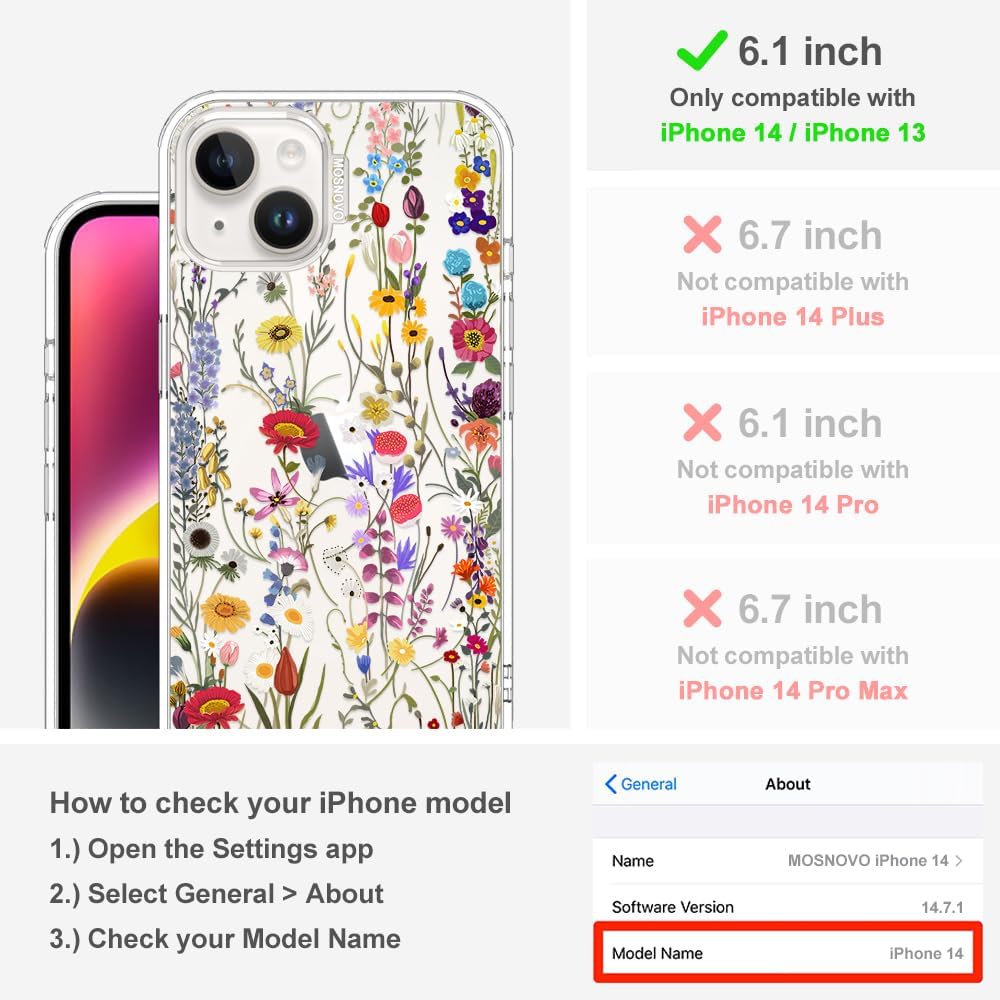 Case for iPhone 13 Pro Max, [Buffertech 6.6ft Military-Grade Drop Protection] [Anti Peel Off Tech] Clear TPU Bumper Phone Case Cover Design - Lemon - Colors A