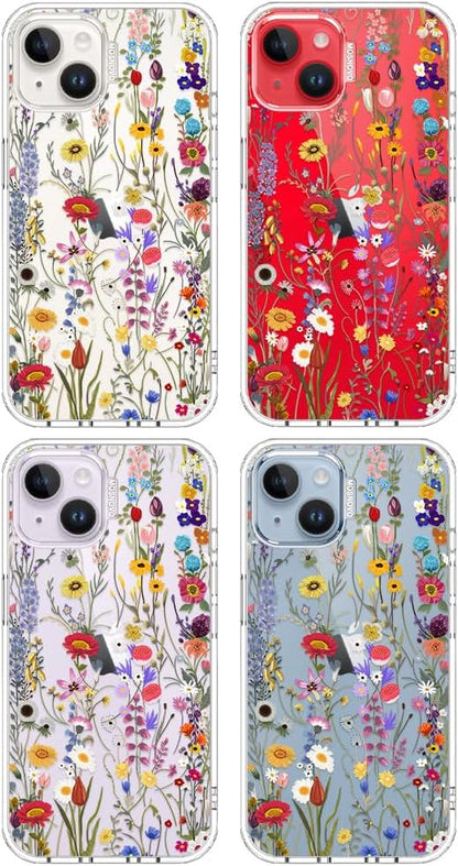 Case for iPhone 13 Pro Max, [Buffertech 6.6ft Military-Grade Drop Protection] [Anti Peel Off Tech] Clear TPU Bumper Phone Case Cover Design - Lemon - Colors A