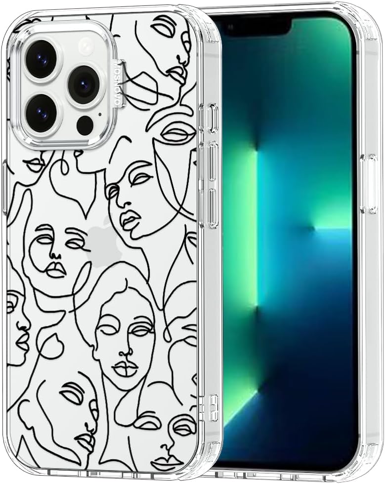 Case for iPhone 13 Pro Max, [Buffertech 6.6ft Military-Grade Drop Protection] [Anti Peel Off Tech] Clear TPU Bumper Phone Case Cover Design - Lemon - Colors A