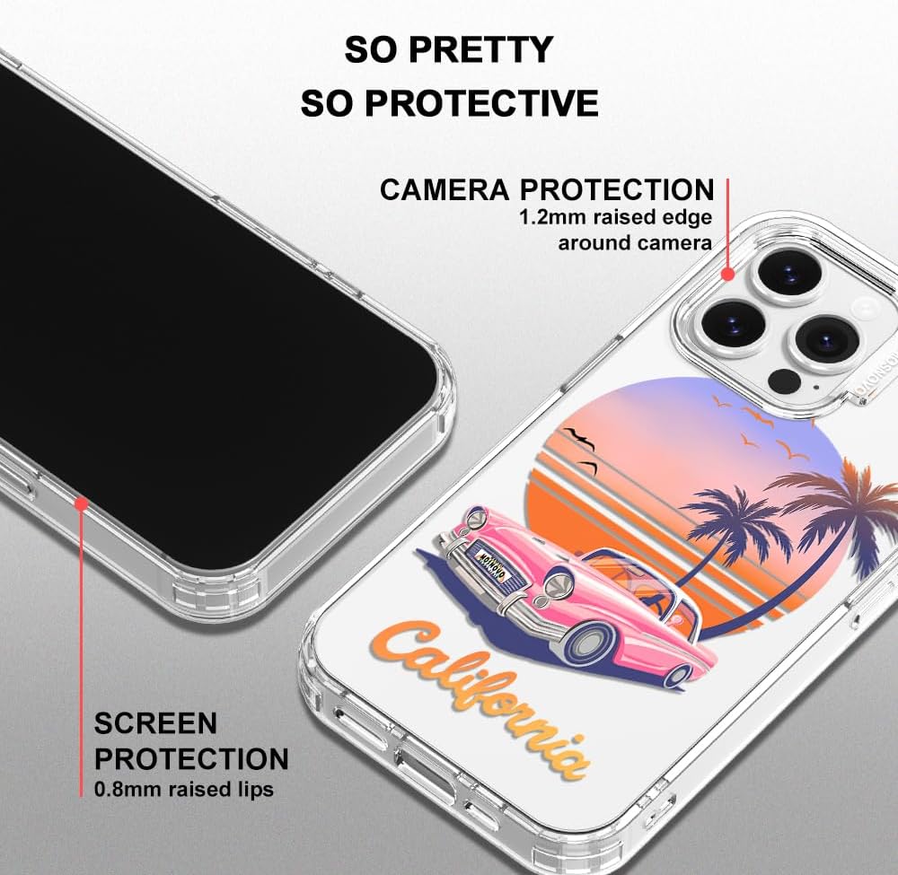 Case for iPhone 13 Pro Max, [Buffertech 6.6ft Military-Grade Drop Protection] [Anti Peel Off Tech] Clear TPU Bumper Phone Case Cover Design - Lemon - Colors A