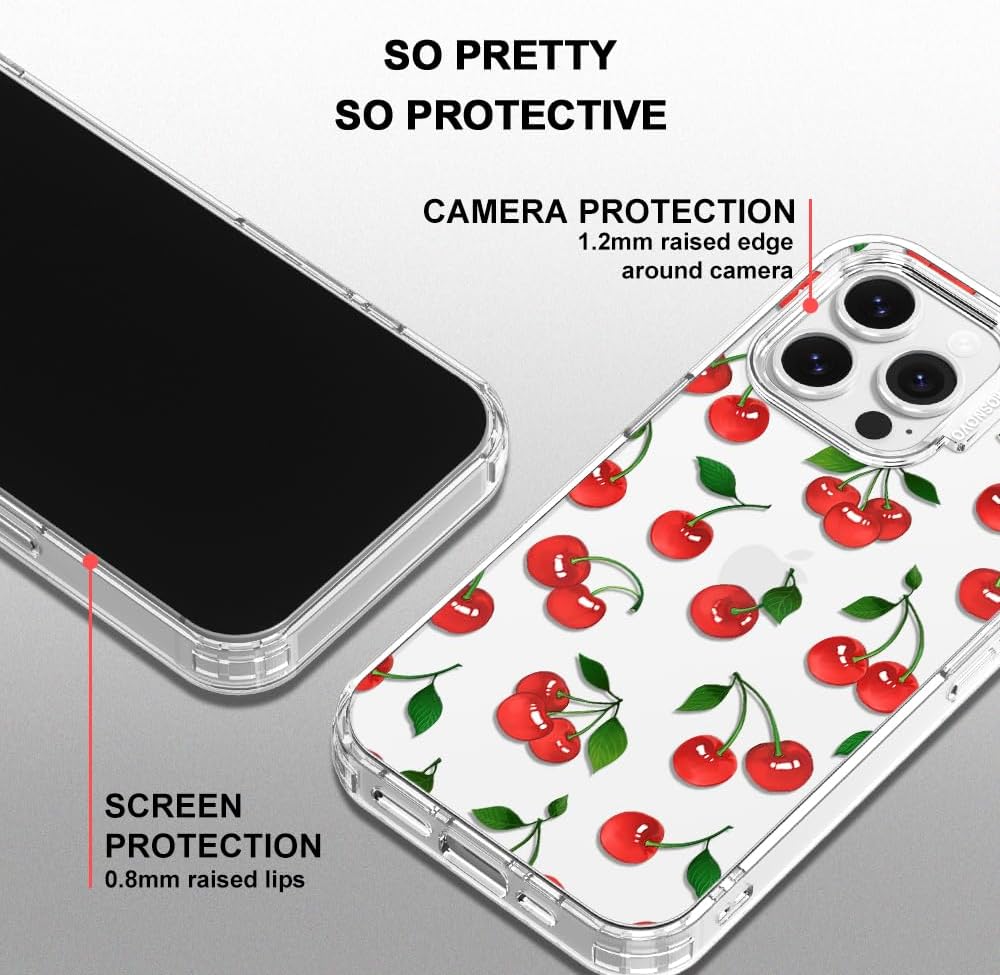 Case for iPhone 13 Pro Max, [Buffertech 6.6ft Military-Grade Drop Protection] [Anti Peel Off Tech] Clear TPU Bumper Phone Case Cover Design - Lemon - Colors A