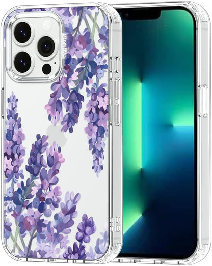 Case for iPhone 13 Pro Max, [Buffertech 6.6ft Military-Grade Drop Protection] [Anti Peel Off Tech] Clear TPU Bumper Phone Case Cover Design - Lemon - Colors A
