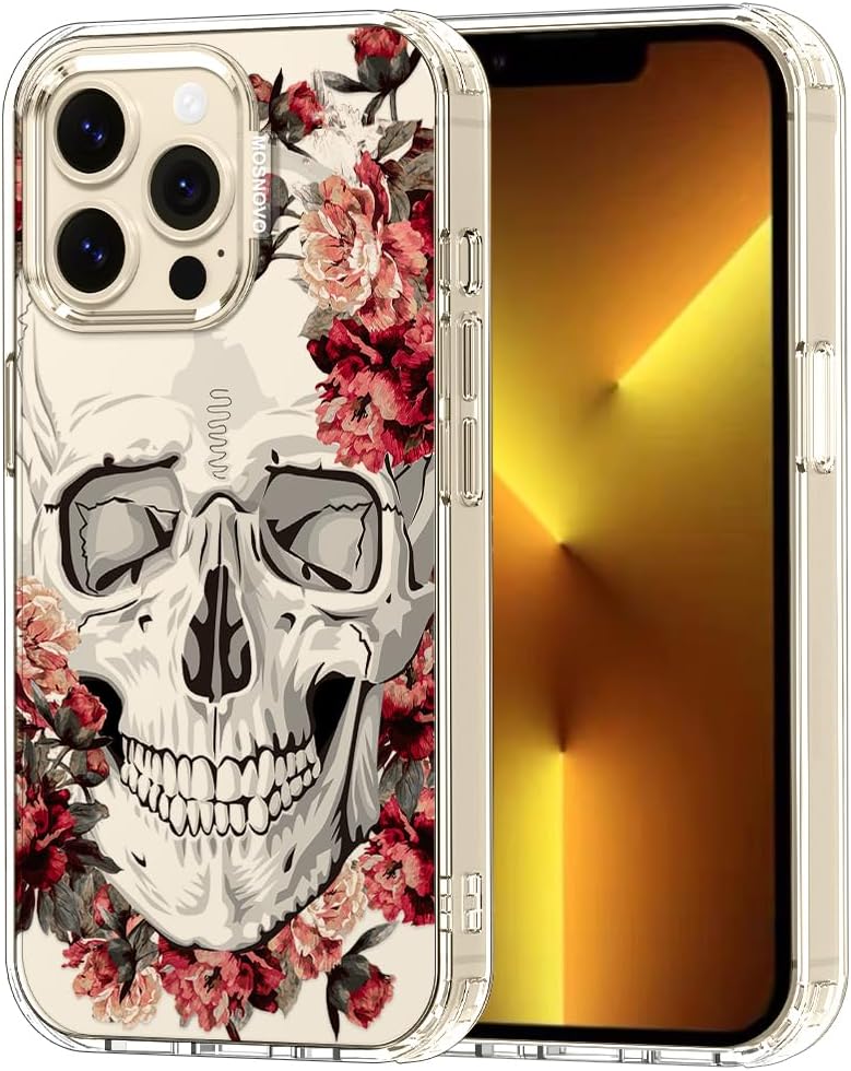 Case for iPhone 13 Pro Max, [Buffertech 6.6ft Military-Grade Drop Protection] [Anti Peel Off Tech] Clear TPU Bumper Phone Case Cover Design - Lemon - Colors A