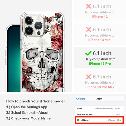 Case for iPhone 13 Pro Max, [Buffertech 6.6ft Military-Grade Drop Protection] [Anti Peel Off Tech] Clear TPU Bumper Phone Case Cover Design - Lemon - Colors A