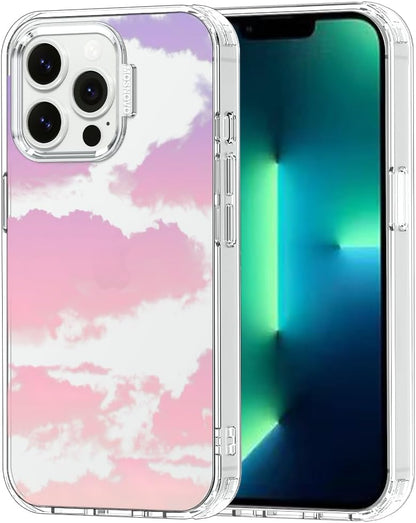Case for iPhone 13 Pro Max, [Buffertech 6.6ft Military-Grade Drop Protection] [Anti Peel Off Tech] Clear TPU Bumper Phone Case Cover Design - Lemon - Colors A