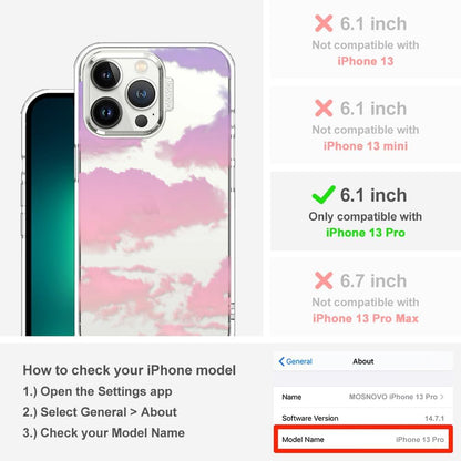Case for iPhone 13 Pro Max, [Buffertech 6.6ft Military-Grade Drop Protection] [Anti Peel Off Tech] Clear TPU Bumper Phone Case Cover Design - Lemon - Colors A