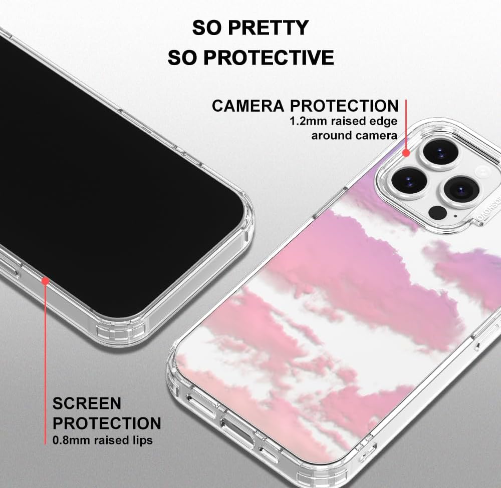 Case for iPhone 13 Pro Max, [Buffertech 6.6ft Military-Grade Drop Protection] [Anti Peel Off Tech] Clear TPU Bumper Phone Case Cover Design - Lemon - Colors A