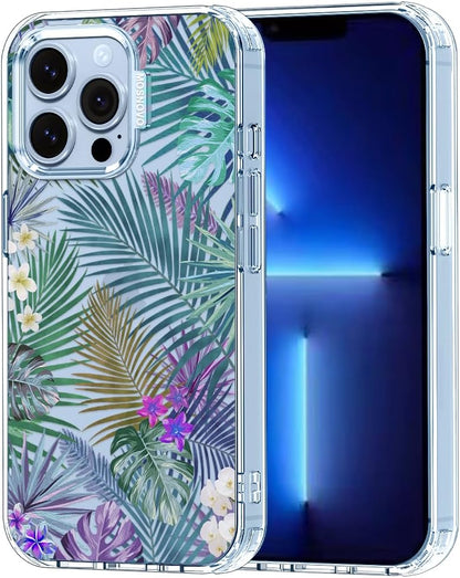 Case for iPhone 13 Pro Max, [Buffertech 6.6ft Military-Grade Drop Protection] [Anti Peel Off Tech] Clear TPU Bumper Phone Case Cover Design - Lemon - Colors A