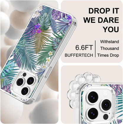 Case for iPhone 13 Pro Max, [Buffertech 6.6ft Military-Grade Drop Protection] [Anti Peel Off Tech] Clear TPU Bumper Phone Case Cover Design - Lemon - Colors A