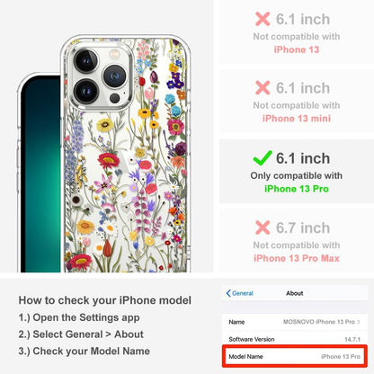 Case for iPhone 13 Pro Max, [Buffertech 6.6ft Military-Grade Drop Protection] [Anti Peel Off Tech] Clear TPU Bumper Phone Case Cover Design - Lemon - Colors A