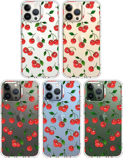 Case for iPhone 13 Pro Max, [Buffertech 6.6ft Military-Grade Drop Protection] [Anti Peel Off Tech] Clear TPU Bumper Phone Case Cover Design - Lemon - Colors A
