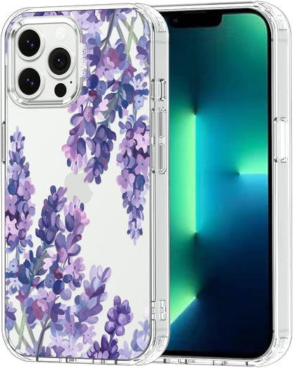 Case for iPhone 13 Pro Max, [Buffertech 6.6ft Military-Grade Drop Protection] [Anti Peel Off Tech] Clear TPU Bumper Phone Case Cover Design - Lemon - Colors A