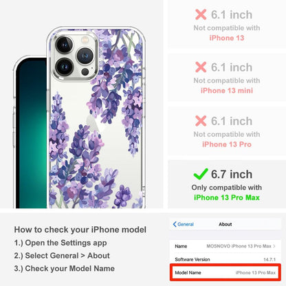 Case for iPhone 13 Pro Max, [Buffertech 6.6ft Military-Grade Drop Protection] [Anti Peel Off Tech] Clear TPU Bumper Phone Case Cover Design - Lemon - Colors A