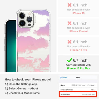 Case for iPhone 13 Pro Max, [Buffertech 6.6ft Military-Grade Drop Protection] [Anti Peel Off Tech] Clear TPU Bumper Phone Case Cover Design - Lemon - Colors A