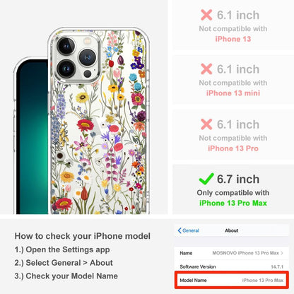 Case for iPhone 13 Pro Max, [Buffertech 6.6ft Military-Grade Drop Protection] [Anti Peel Off Tech] Clear TPU Bumper Phone Case Cover Design - Lemon - Colors A