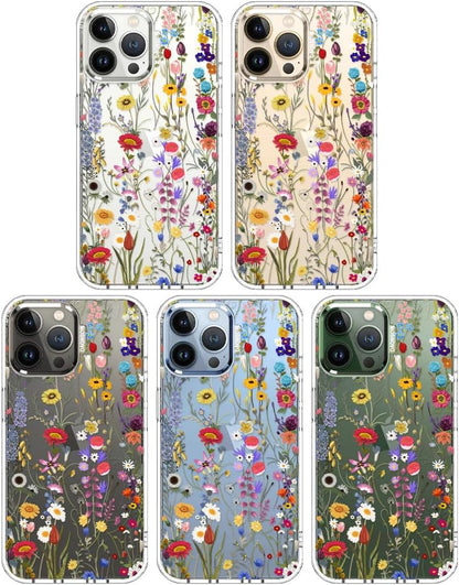 Case for iPhone 13 Pro Max, [Buffertech 6.6ft Military-Grade Drop Protection] [Anti Peel Off Tech] Clear TPU Bumper Phone Case Cover Design - Lemon - Colors A