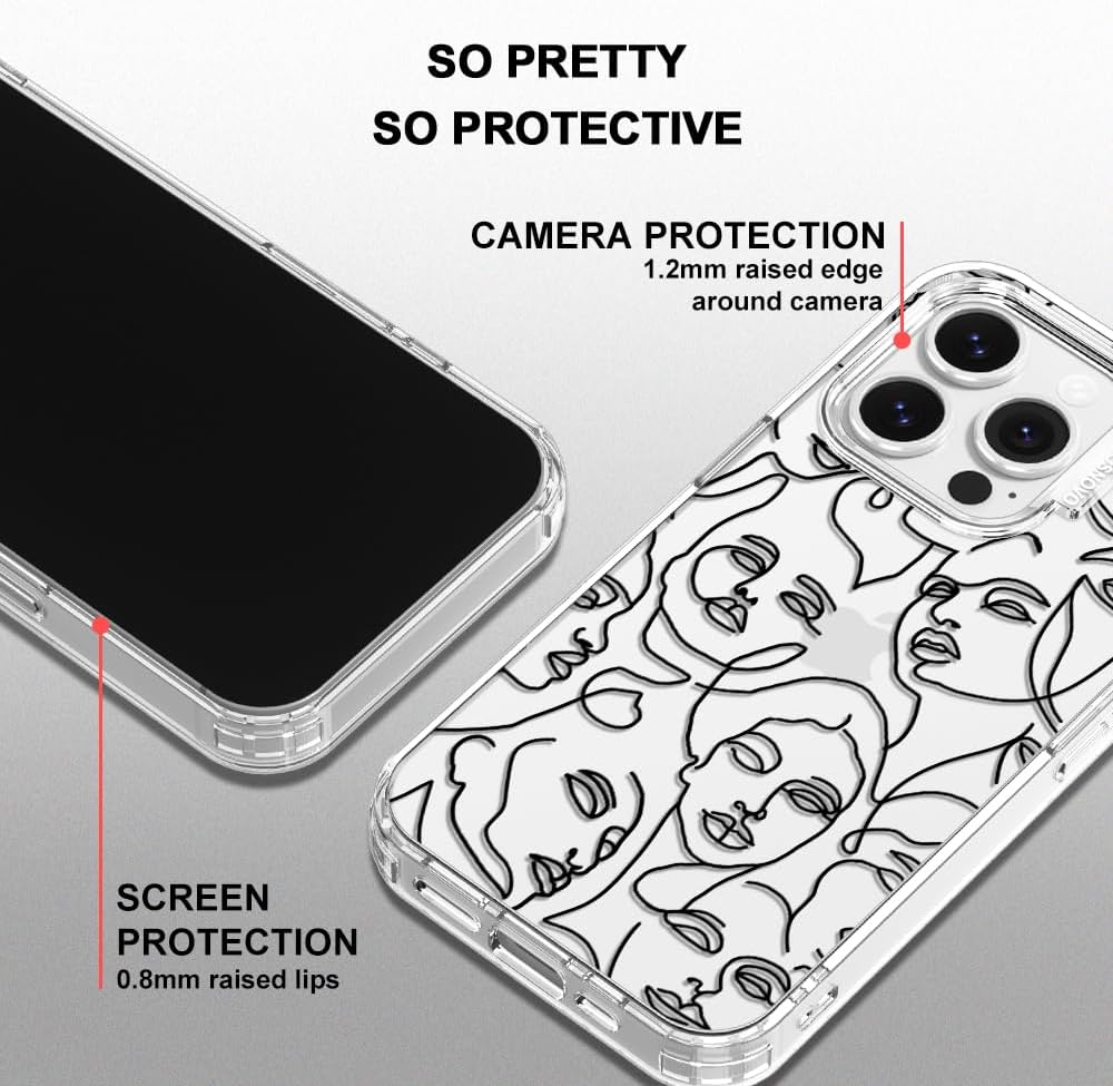 Case for iPhone 13 Pro Max, [Buffertech 6.6ft Military-Grade Drop Protection] [Anti Peel Off Tech] Clear TPU Bumper Phone Case Cover Design - Lemon - Colors A