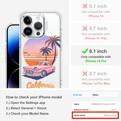 Case for iPhone 13 Pro Max, [Buffertech 6.6ft Military-Grade Drop Protection] [Anti Peel Off Tech] Clear TPU Bumper Phone Case Cover Design - Lemon - Colors A