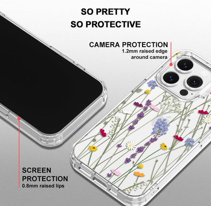 Case for iPhone 13 Pro Max, [Buffertech 6.6ft Military-Grade Drop Protection] [Anti Peel Off Tech] Clear TPU Bumper Phone Case Cover Design - Lemon - Colors A