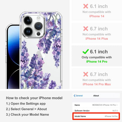 Case for iPhone 13 Pro Max, [Buffertech 6.6ft Military-Grade Drop Protection] [Anti Peel Off Tech] Clear TPU Bumper Phone Case Cover Design - Lemon - Colors A