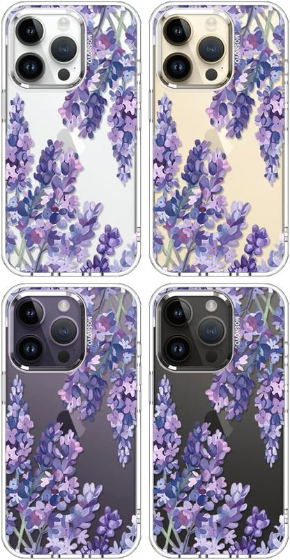 Case for iPhone 13 Pro Max, [Buffertech 6.6ft Military-Grade Drop Protection] [Anti Peel Off Tech] Clear TPU Bumper Phone Case Cover Design - Lemon - Colors A