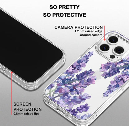 Case for iPhone 13 Pro Max, [Buffertech 6.6ft Military-Grade Drop Protection] [Anti Peel Off Tech] Clear TPU Bumper Phone Case Cover Design - Lemon - Colors A