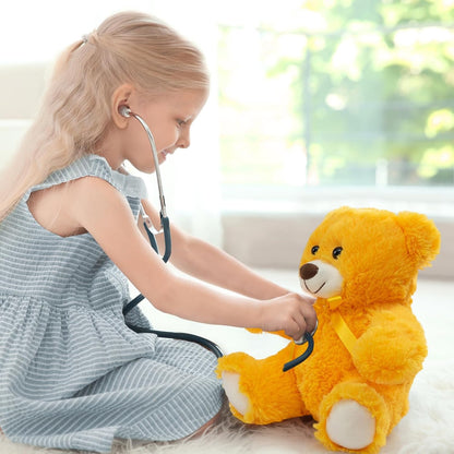 Teddy Bear Stuffed Animal Small Plush Teddy Bear Toys for Children Girlfriend Family Congratulations Baby Shower Birthday Yellow 10 inch