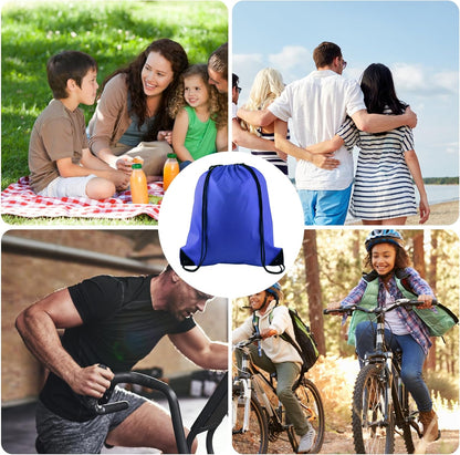 25Pcs Yellow Drawstring Bags - String Backpacks for Gym, Sport, Traveling