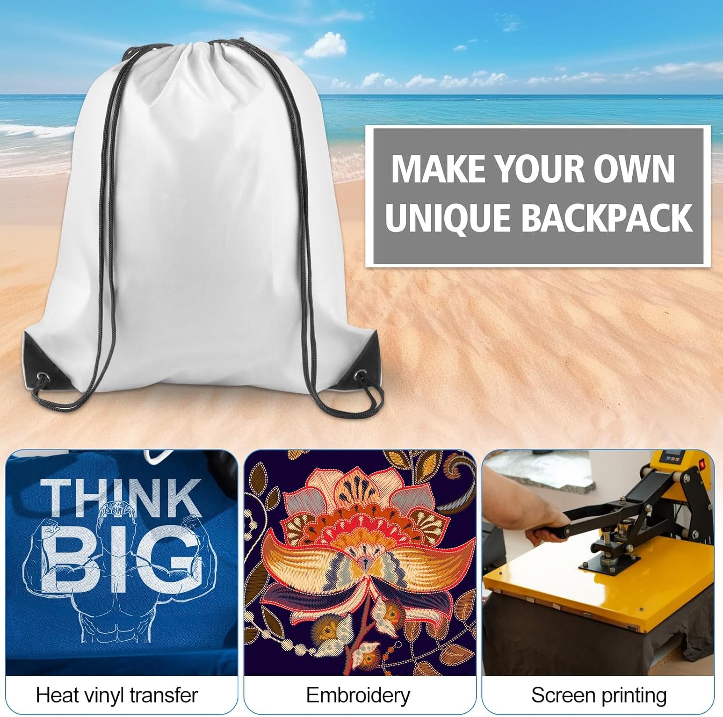 25Pcs Yellow Drawstring Bags - String Backpacks for Gym, Sport, Traveling