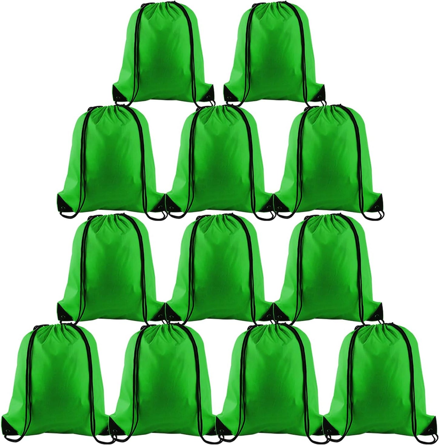 25Pcs Yellow Drawstring Bags - String Backpacks for Gym, Sport, Traveling