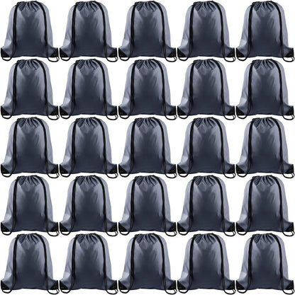 25Pcs Yellow Drawstring Bags - String Backpacks for Gym, Sport, Traveling