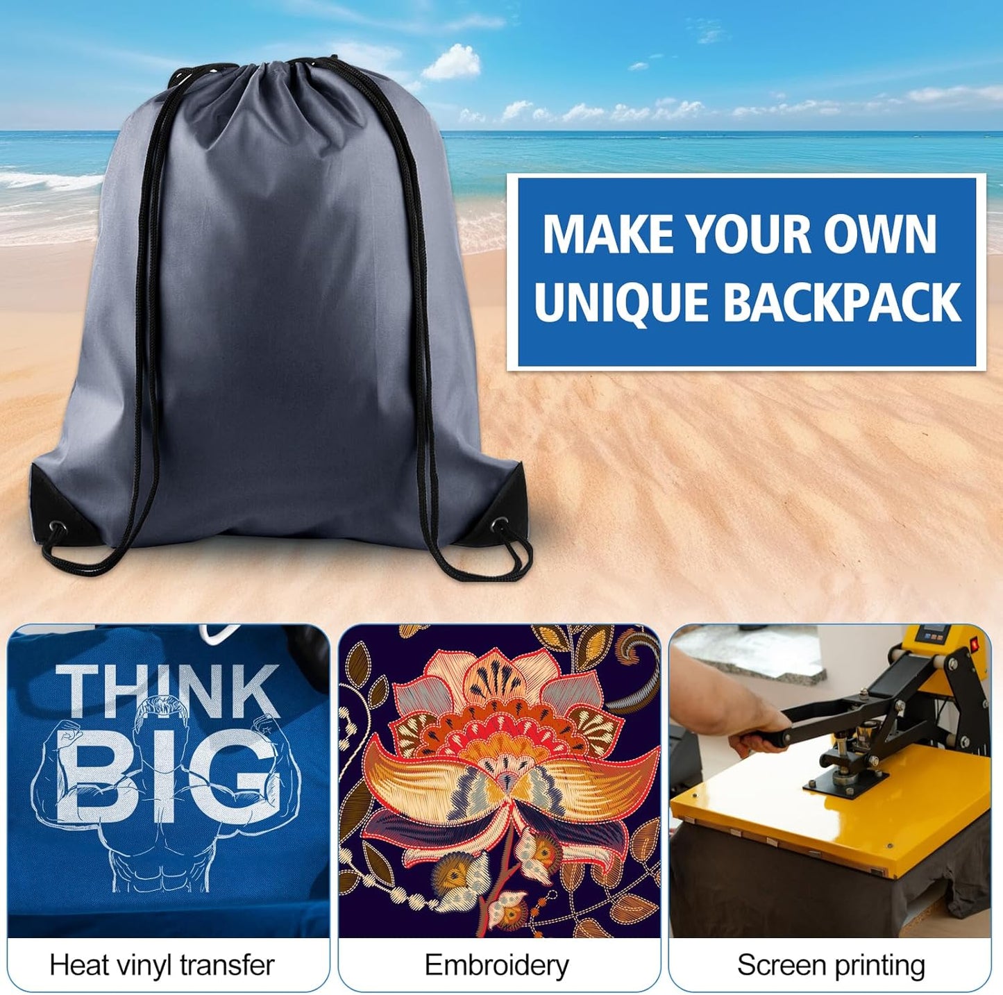 25Pcs Yellow Drawstring Bags - String Backpacks for Gym, Sport, Traveling