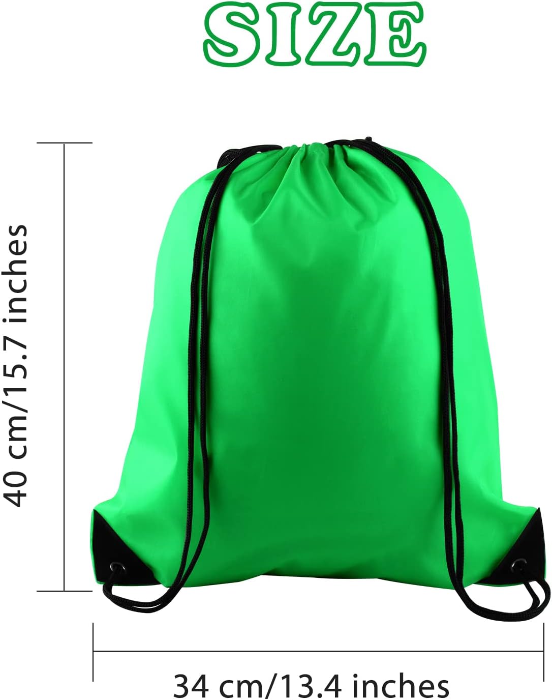 25Pcs Yellow Drawstring Bags - String Backpacks for Gym, Sport, Traveling