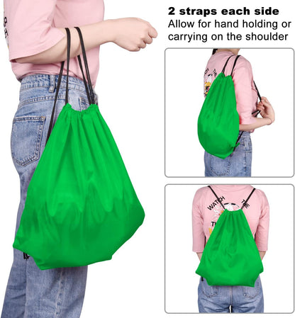25Pcs Yellow Drawstring Bags - String Backpacks for Gym, Sport, Traveling