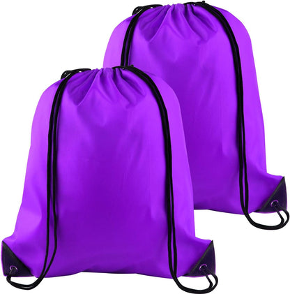 25Pcs Yellow Drawstring Bags - String Backpacks for Gym, Sport, Traveling