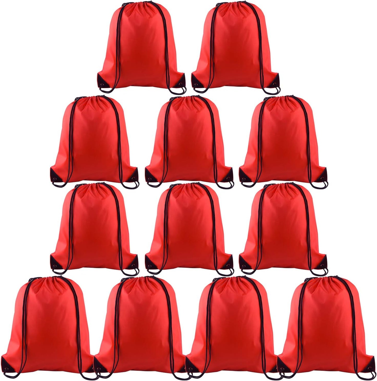 25Pcs Yellow Drawstring Bags - String Backpacks for Gym, Sport, Traveling