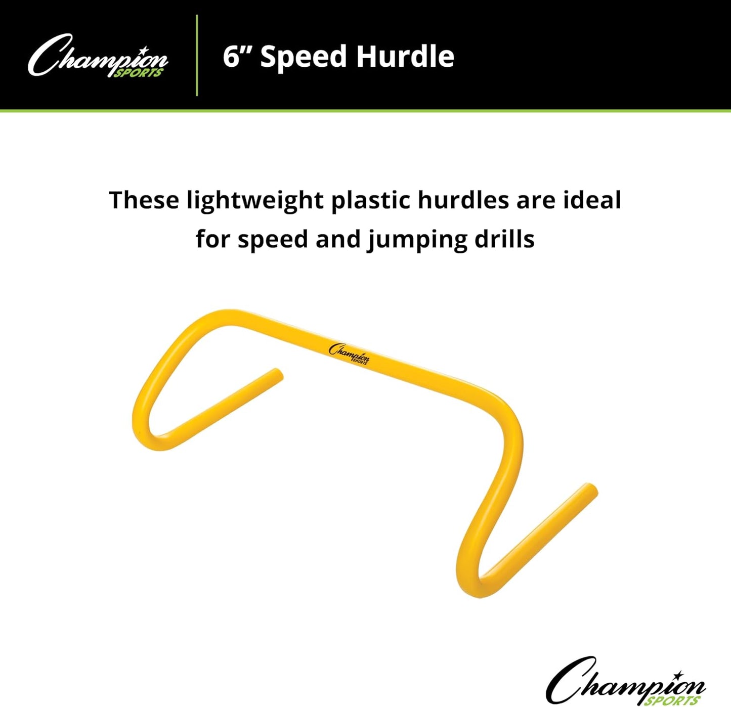 Speed Hurdles – Lightweight Adjustable Agility & Jump Training for Athletes - Speed & Stride Drills, Soccer, Football & Track