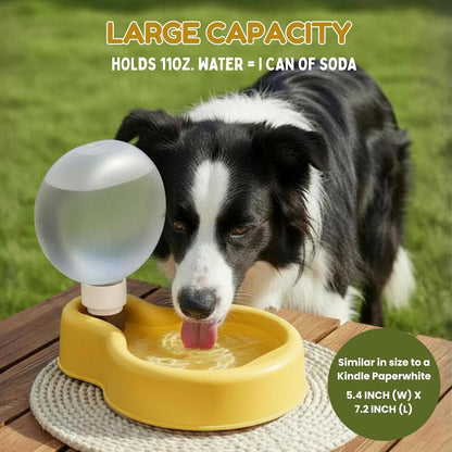 Portable Dog Pet Water Bottle for Walking |11 OZ BPA-Free Water Bowl | Anti-Tipping Leak Proof Design | Puppy Small Medium Large Dogs Small Animals | Dog Travel Accessories Gifts (Sunny Yellow)