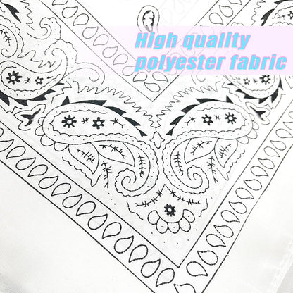 Bandana with Heart Sunglasses, Disco Cowgirl Bachelorette Paisley Scarf for Men Women
