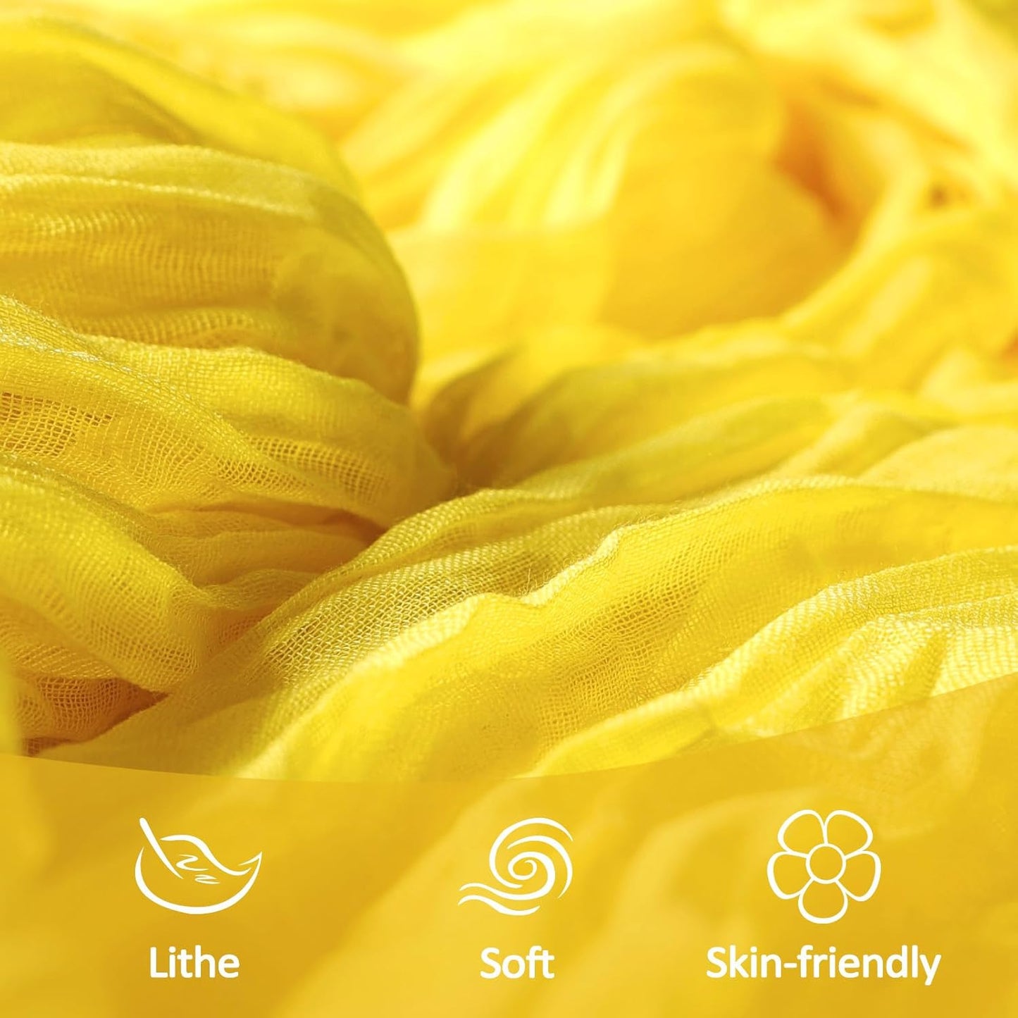 12 Pack Lemon Yellow Cheesecloth Table Runner 10Ft Gauze Cheese Cloth Table Runner 35x120 Inch Boho Sheer Rustic Fabric for Summer Party Decor Baby Shower Wedding Decorations
