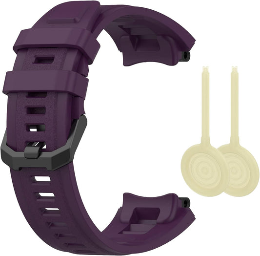 Band with Case for Amazfit T-Rex 2 Watch, Hard PC Protective Bumper Cover Replacement Silicone Watch Strap for Amazfit T Rex 2 Smartwatch Accessory