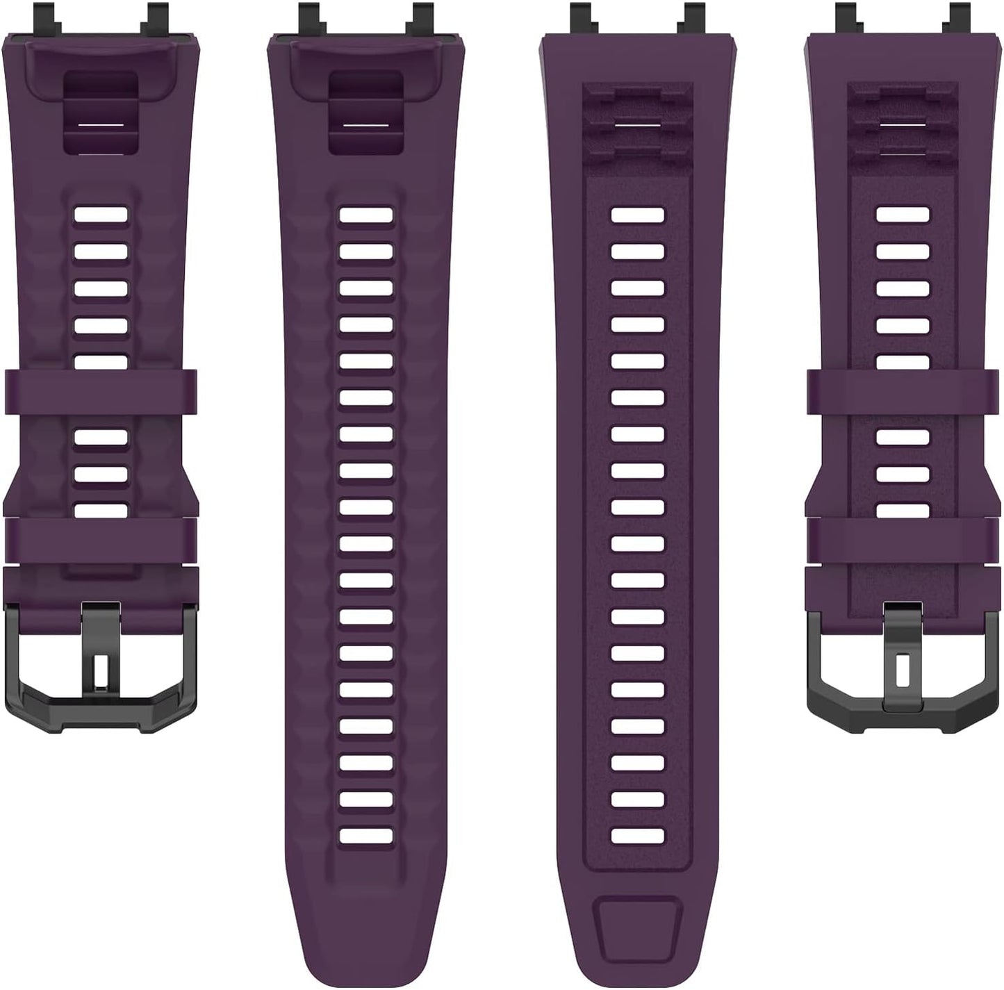 Band with Case for Amazfit T-Rex 2 Watch, Hard PC Protective Bumper Cover Replacement Silicone Watch Strap for Amazfit T Rex 2 Smartwatch Accessory