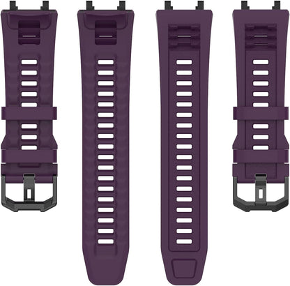 Band with Case for Amazfit T-Rex 2 Watch, Hard PC Protective Bumper Cover Replacement Silicone Watch Strap for Amazfit T Rex 2 Smartwatch Accessory