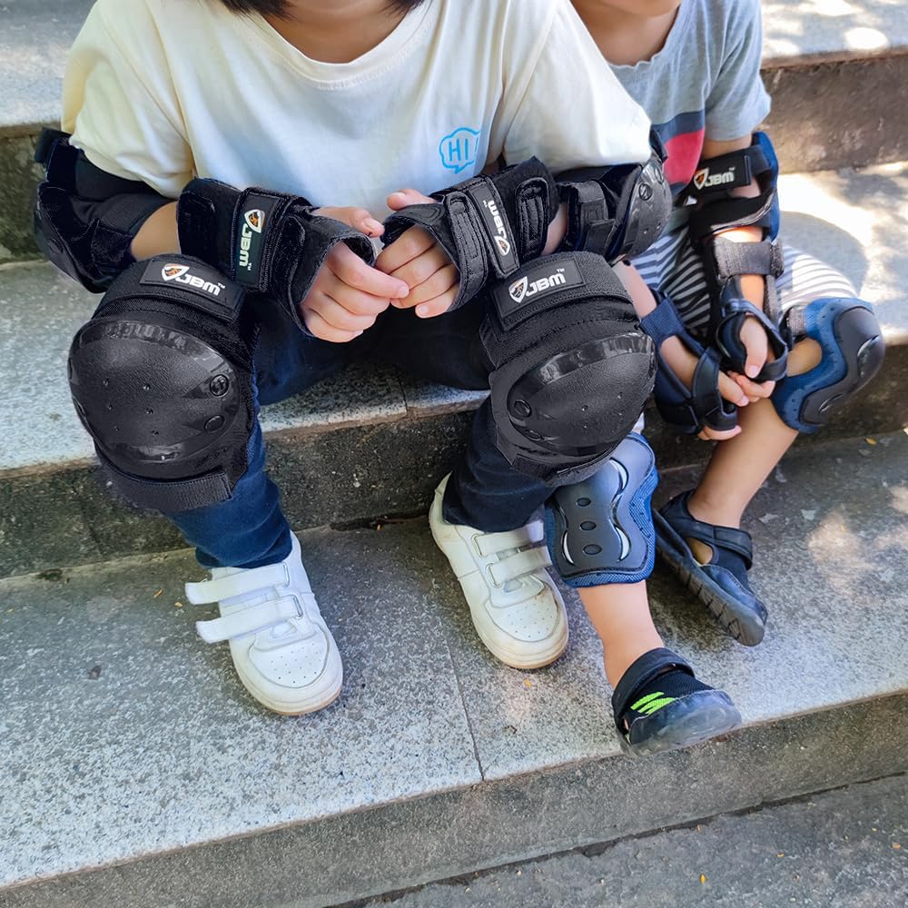 Adult & Kids Knee Pads Elbow Pads and Wrist Guards for Inline Skating, Roller Skating, Skateboarding, Scootering