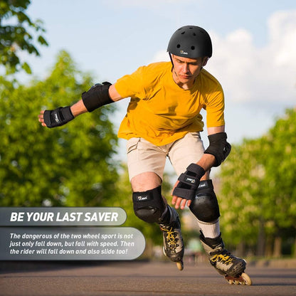 Adult & Kids Knee Pads Elbow Pads and Wrist Guards for Inline Skating, Roller Skating, Skateboarding, Scootering