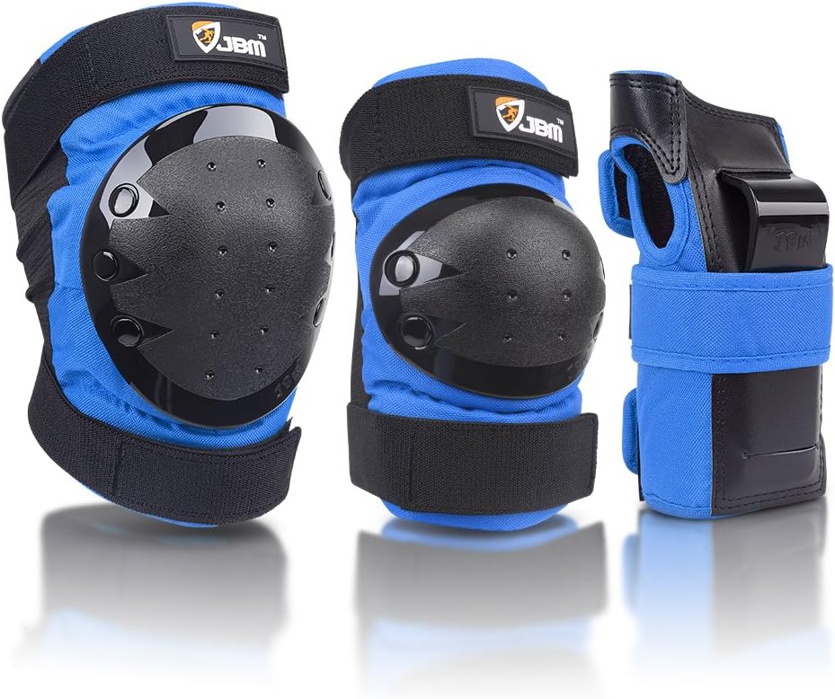 Adult & Kids Knee Pads Elbow Pads and Wrist Guards for Inline Skating, Roller Skating, Skateboarding, Scootering